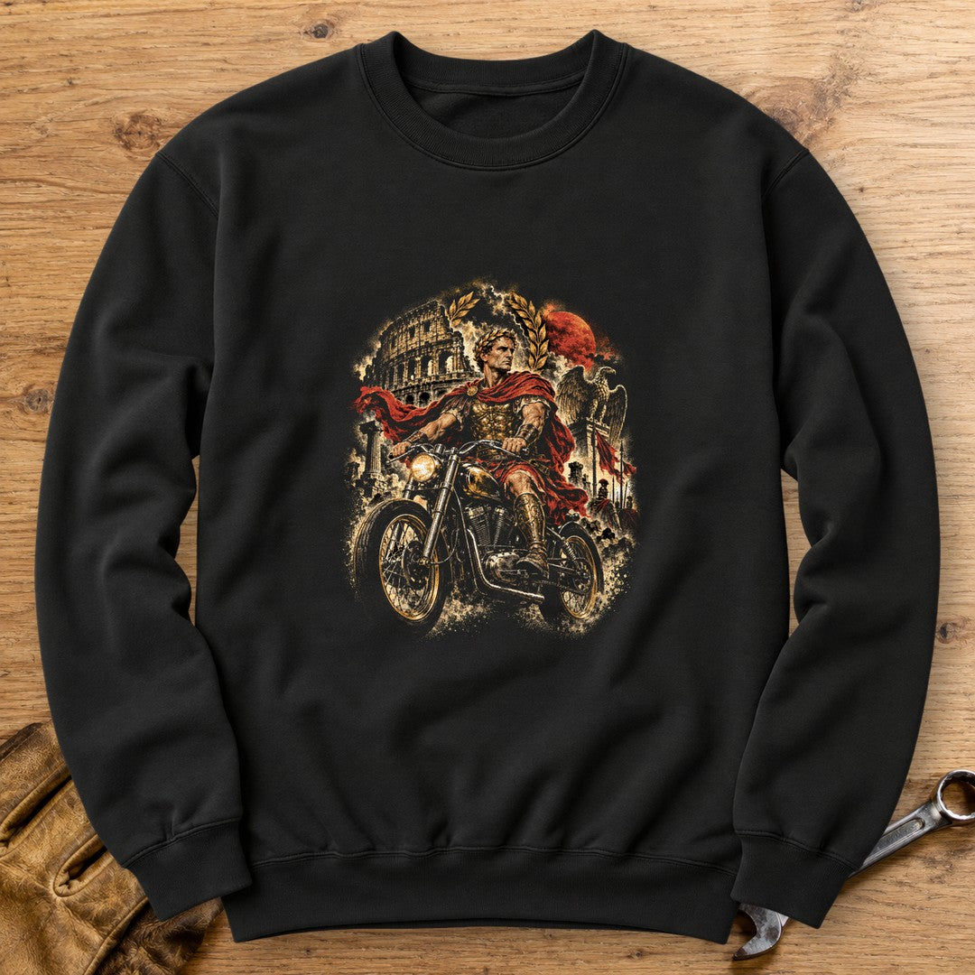 Julius Caesar Rides Rome Crewneck Sweatshirt - Black - bench