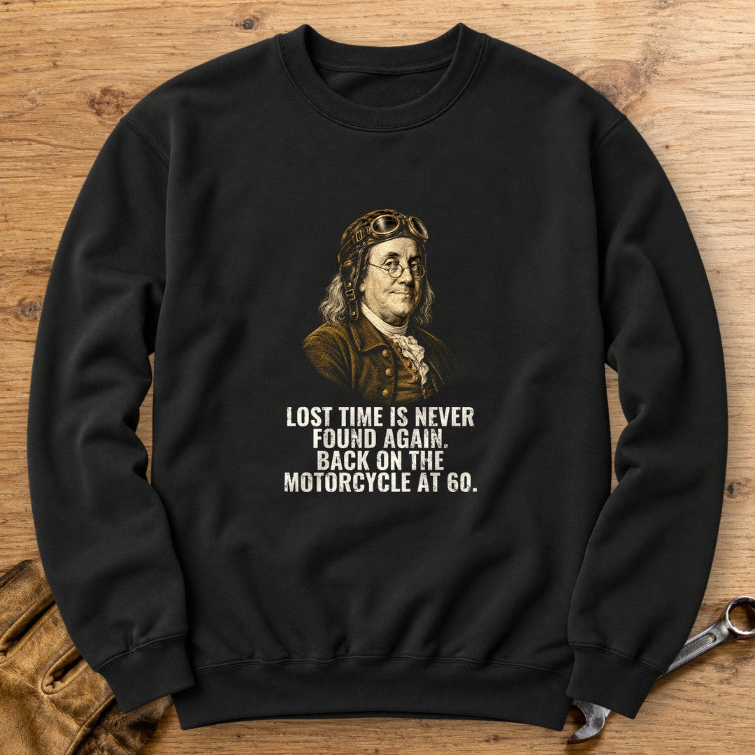 Benjamin Franklin Back On At 60 Crewneck Sweatshirt - Black - bench
