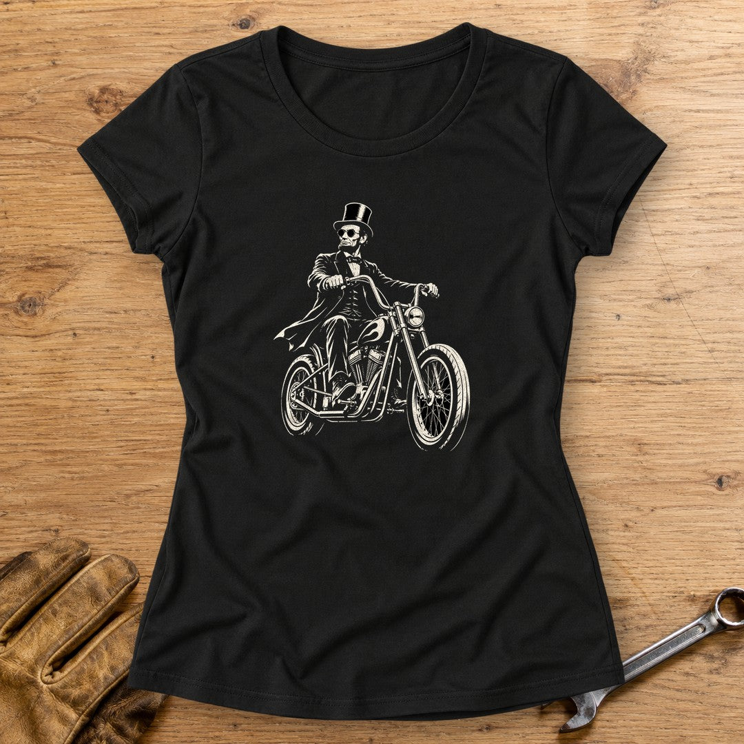 Abraham Lincoln Chopper Shades Women's T-Shirt - Black - bench