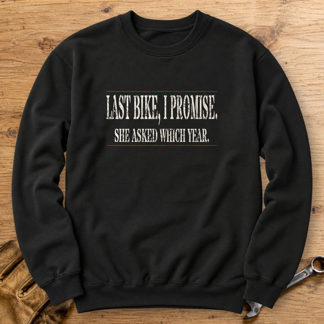 Last Bike Promise Crewneck Sweatshirt - Black - bench
