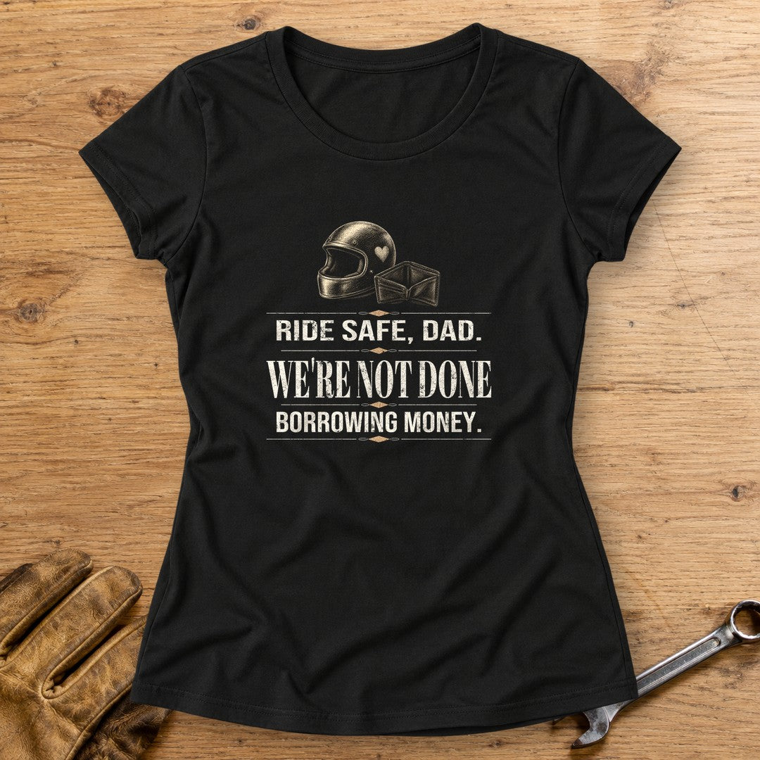Ride Safe Dad Women's T-Shirt - Black - bench