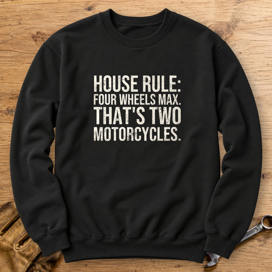 Four Wheels Max Crewneck Sweatshirt - Black - bench