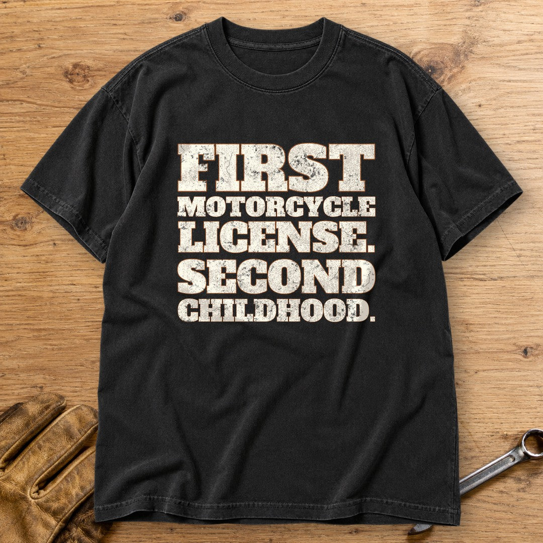 Second Childhood Premium T-Shirt - Black - bench
