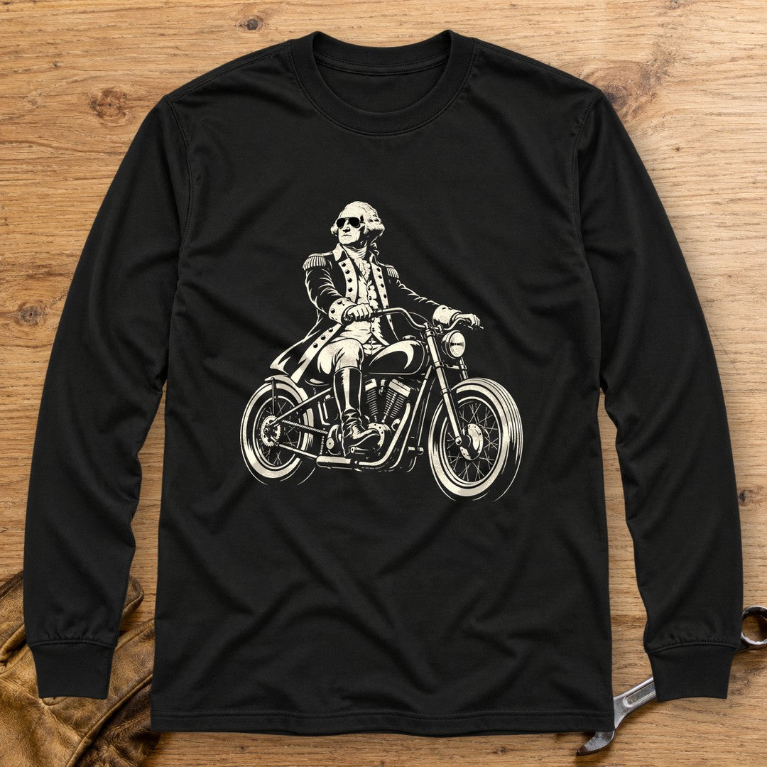 George Washington Bobber Shades Long Sleeve T-Shirt - Black - bench