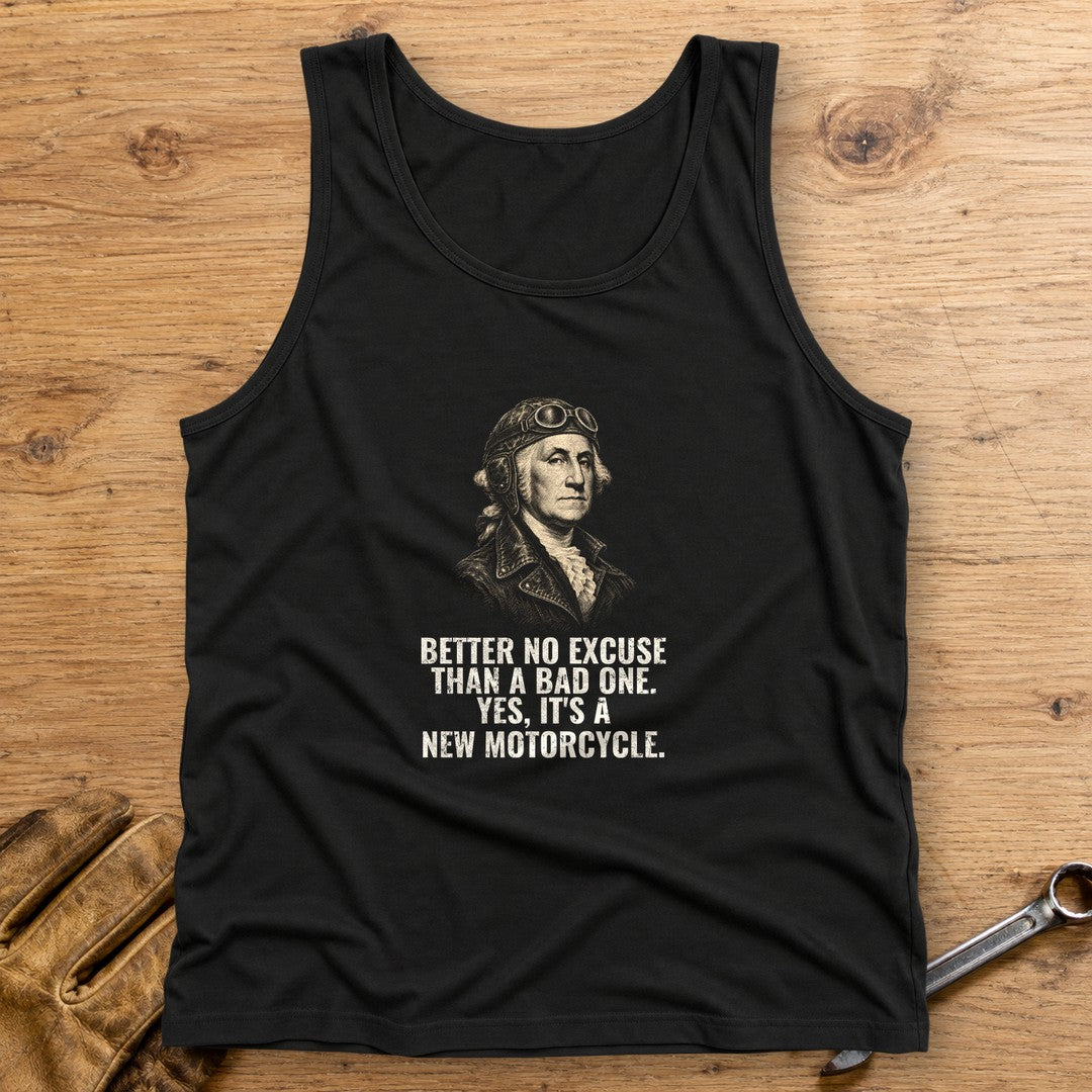George Washington Better No Excuse Tank Top - Black - bench