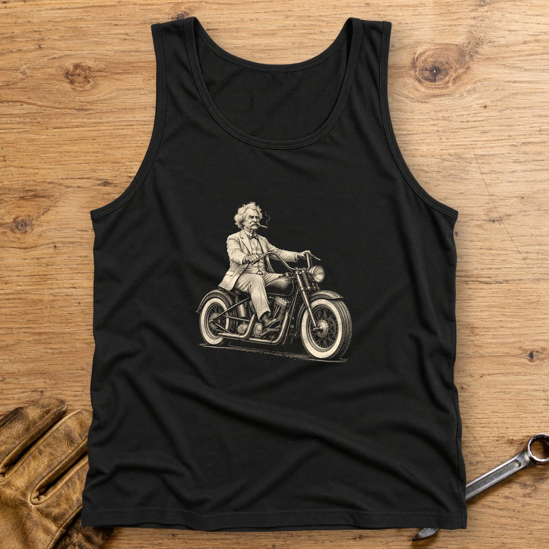 Mark Twain Cruiser Tank Top - Black - bench