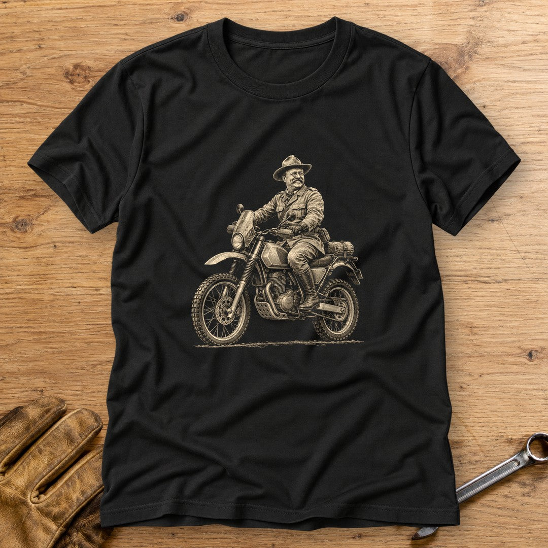 Theodore Roosevelt Rough Rider T-Shirt - Black - bench
