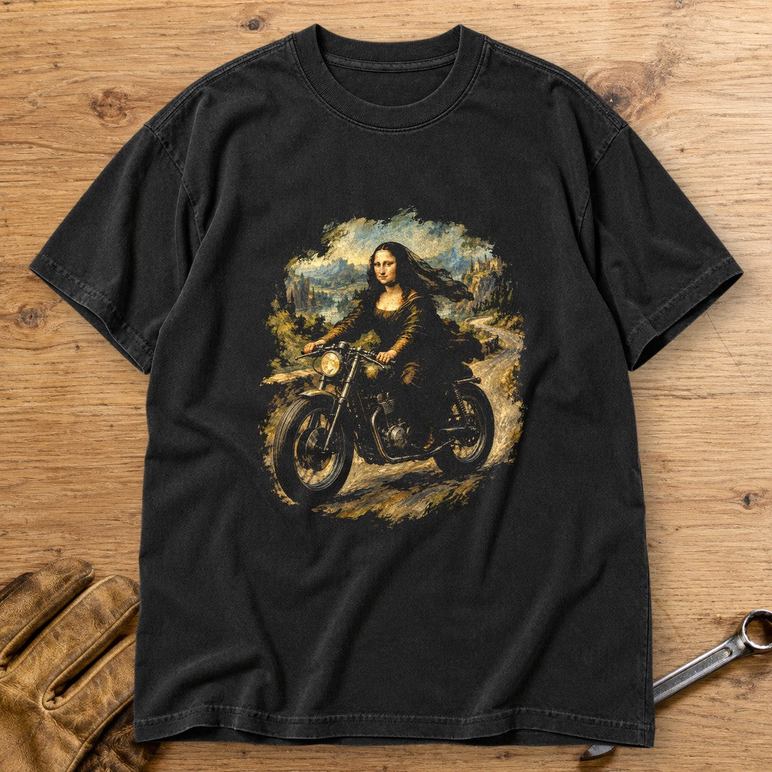 Mona Lisa Back Roads Premium T-Shirt - Black - bench