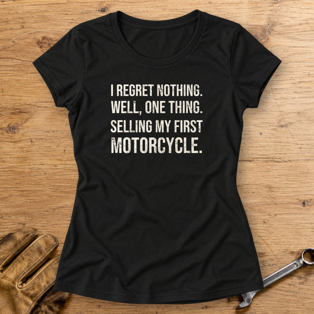 First Motorcycle Regret Women's T-Shirt - Black - bench