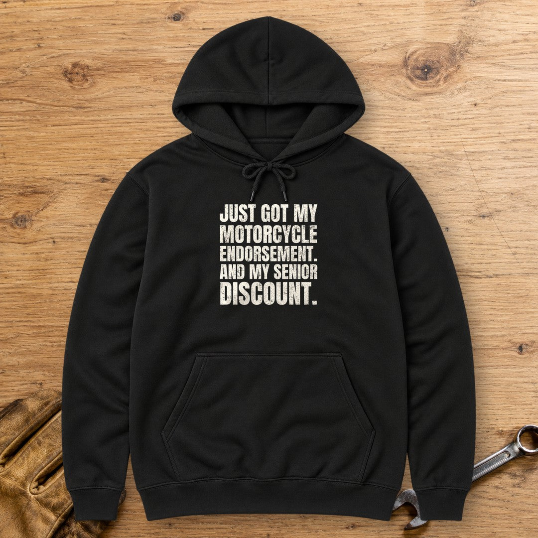 Senior Discount Rider Hoodie - Black - bench