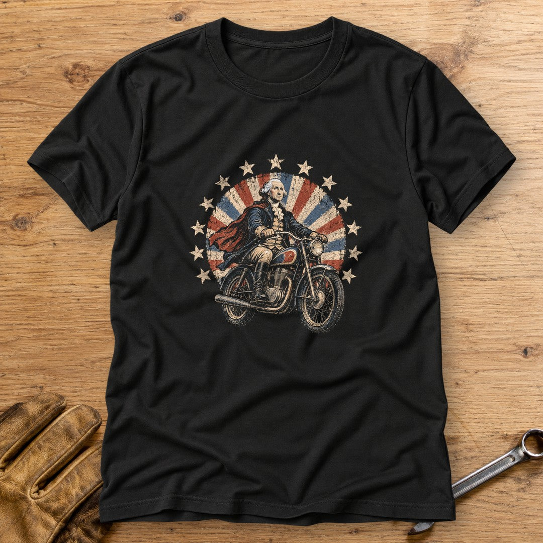 George Washington Starburst Ride T-Shirt - Black - bench