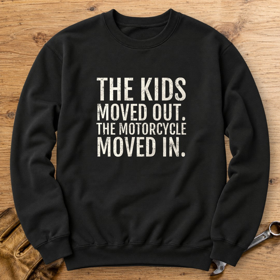 Kids Moved Out Crewneck Sweatshirt - Black - bench