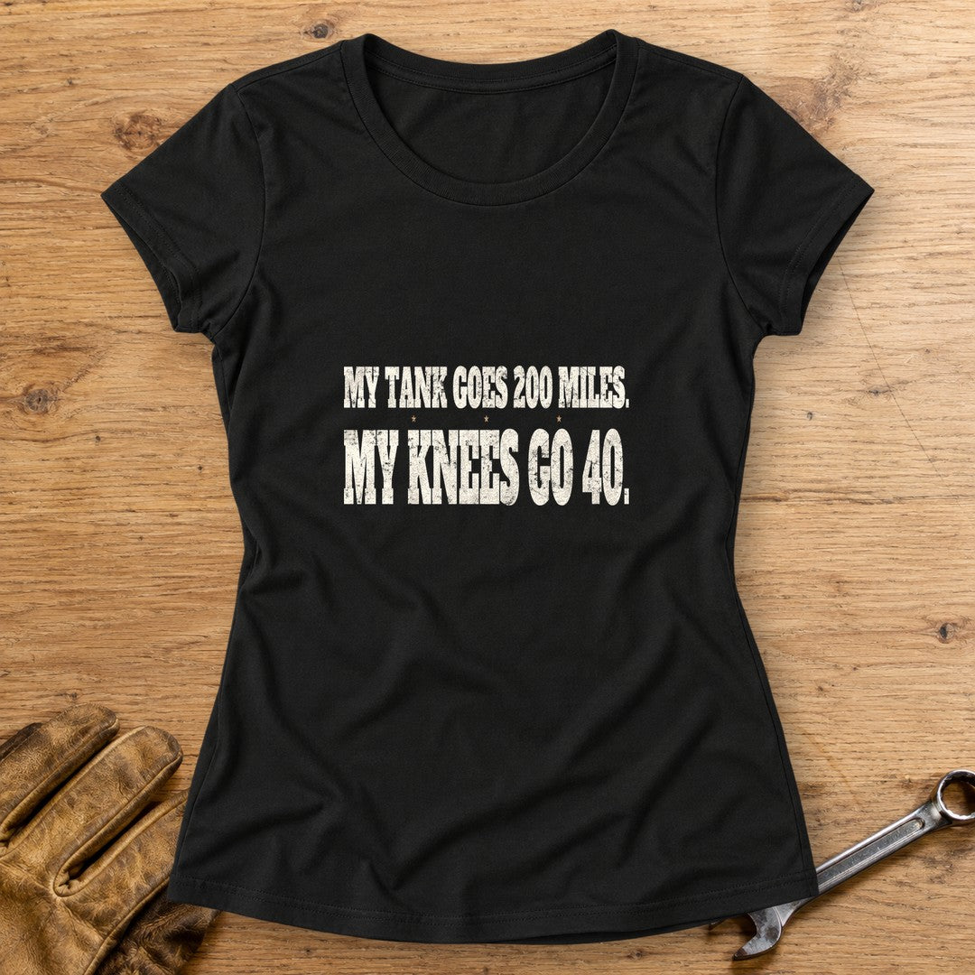 Knees Go Forty Women's T-Shirt - Black - bench