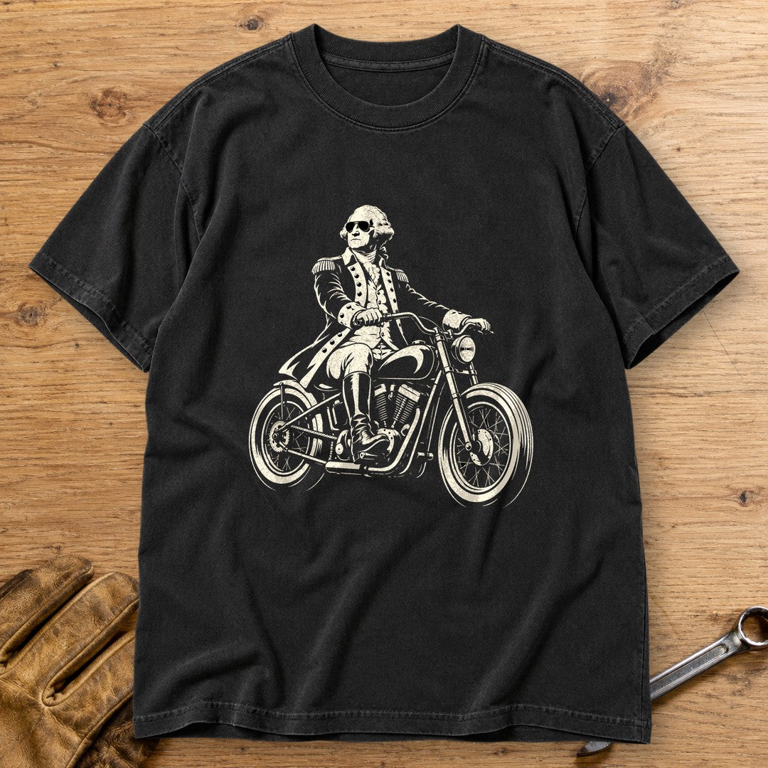 George Washington Bobber Shades Premium T-Shirt - Black - bench