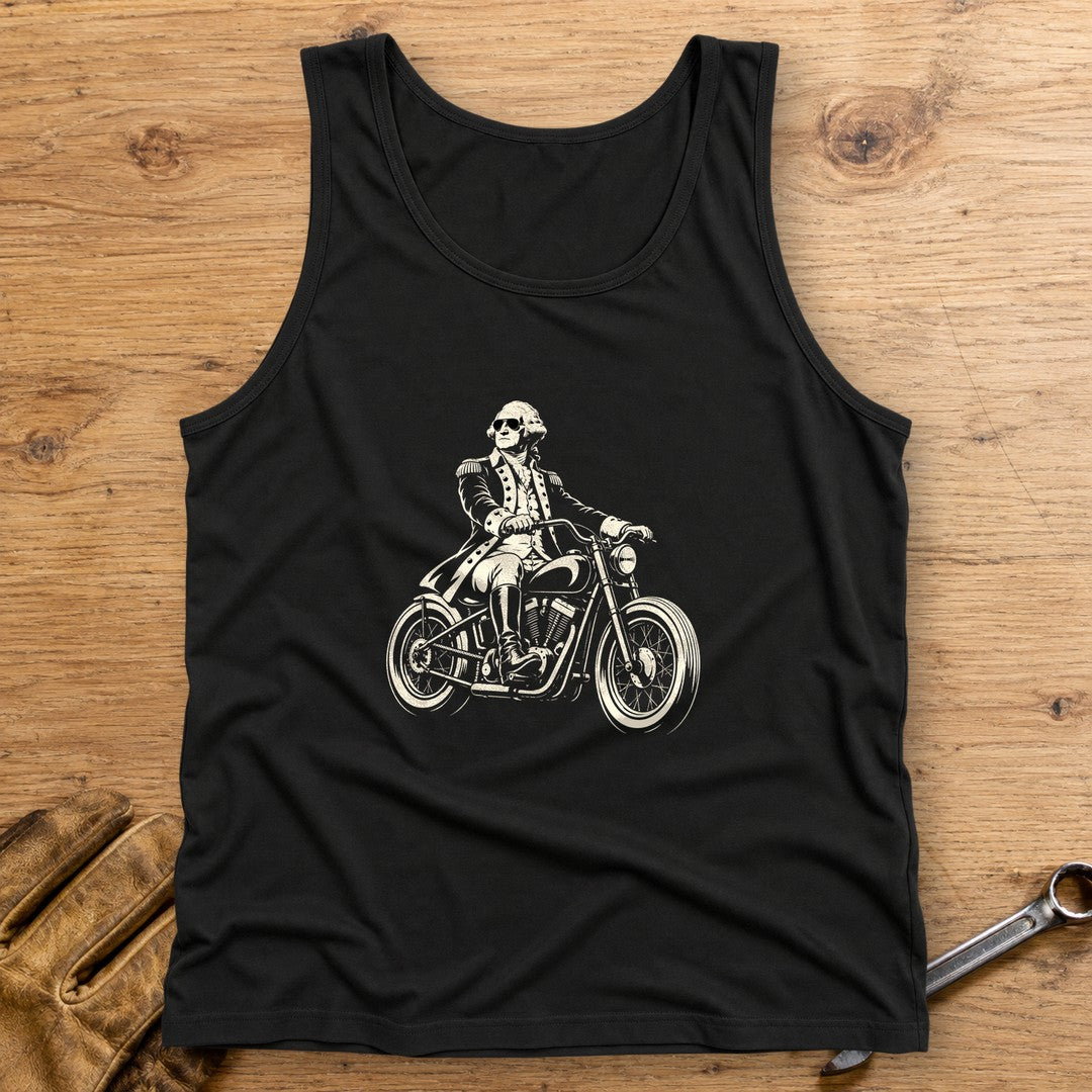 George Washington Bobber Shades Tank Top - Black - bench