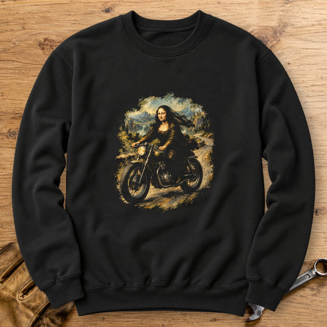 Mona Lisa Back Roads Crewneck Sweatshirt - Black - bench