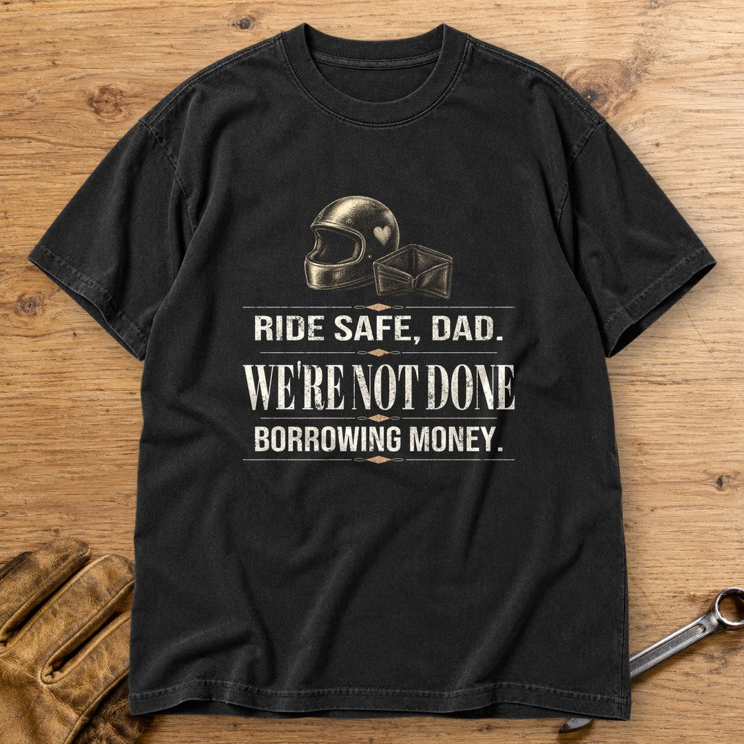 Ride Safe Dad Premium T-Shirt - Black - bench