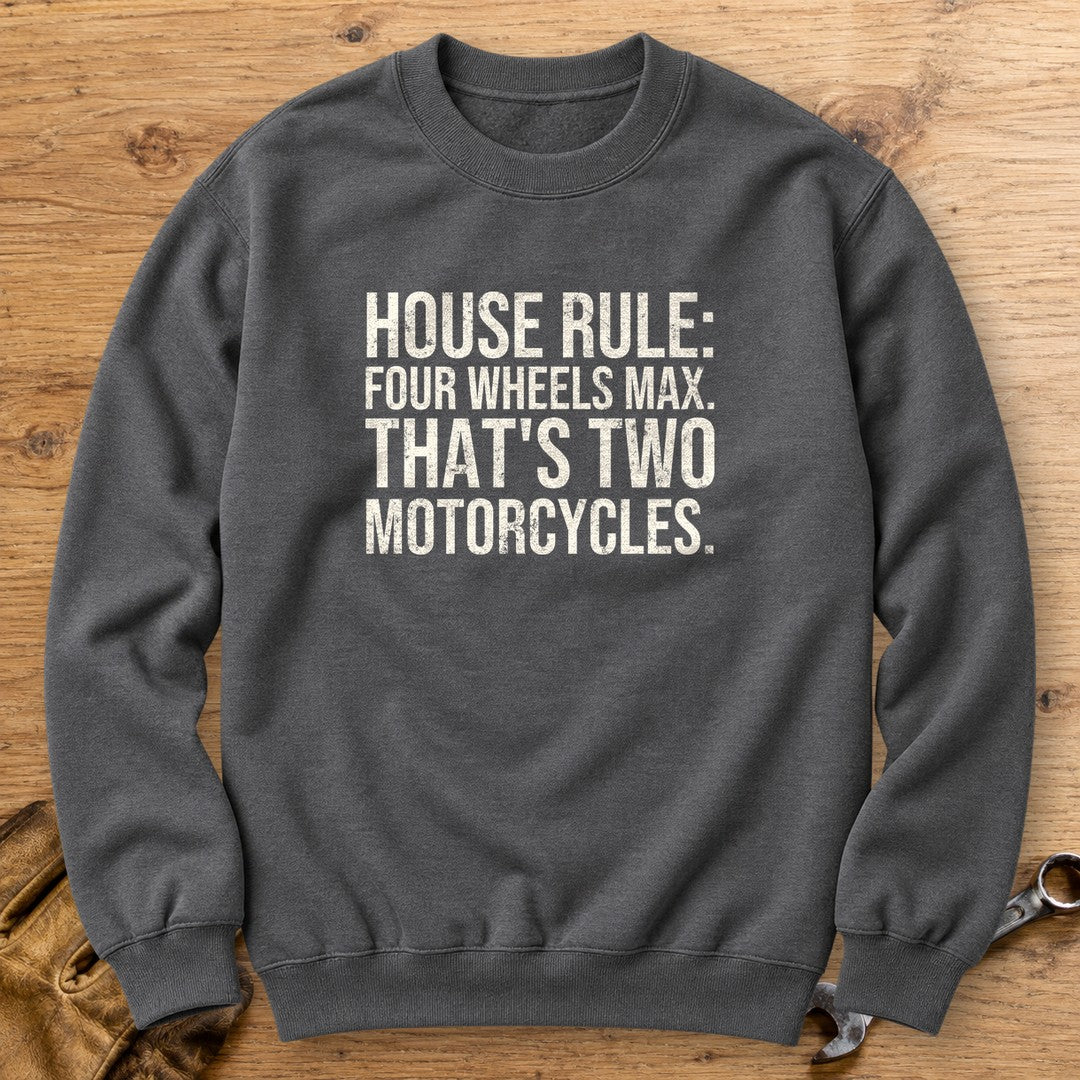 Four Wheels Max Crewneck Sweatshirt - Charcoal - bench