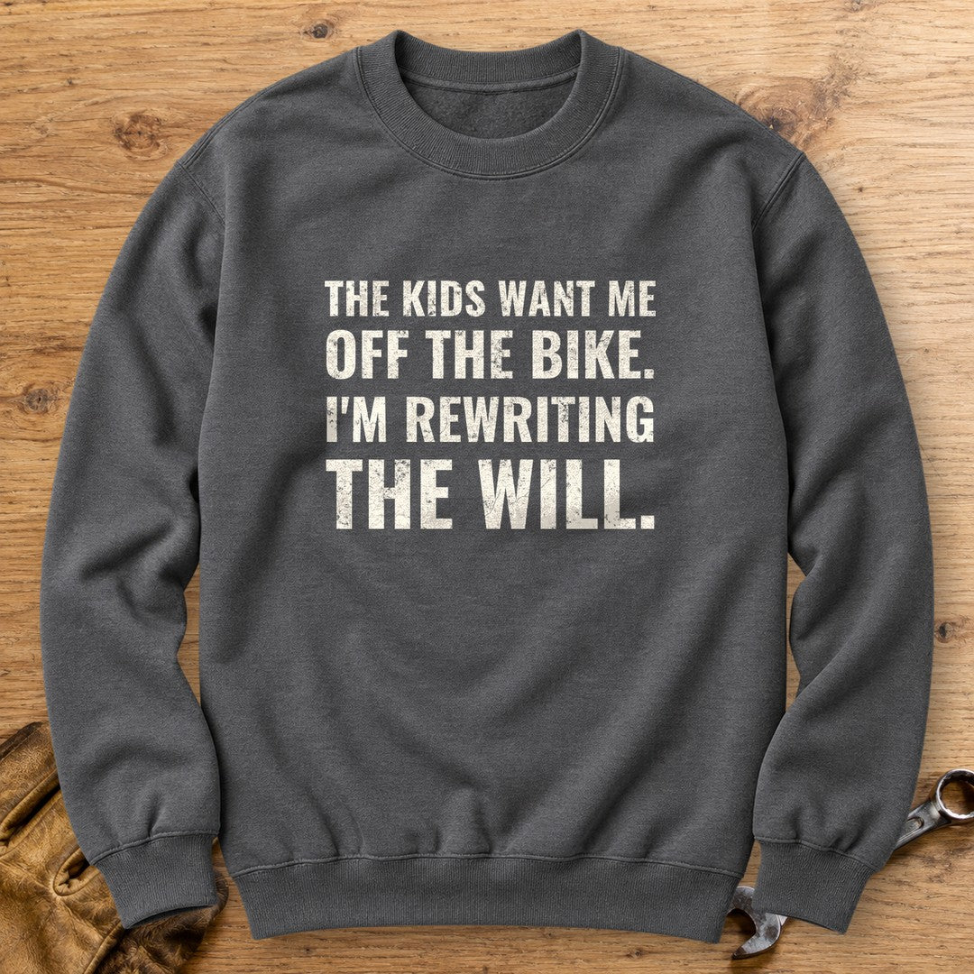 Rewriting The Will Crewneck Sweatshirt - Charcoal - bench