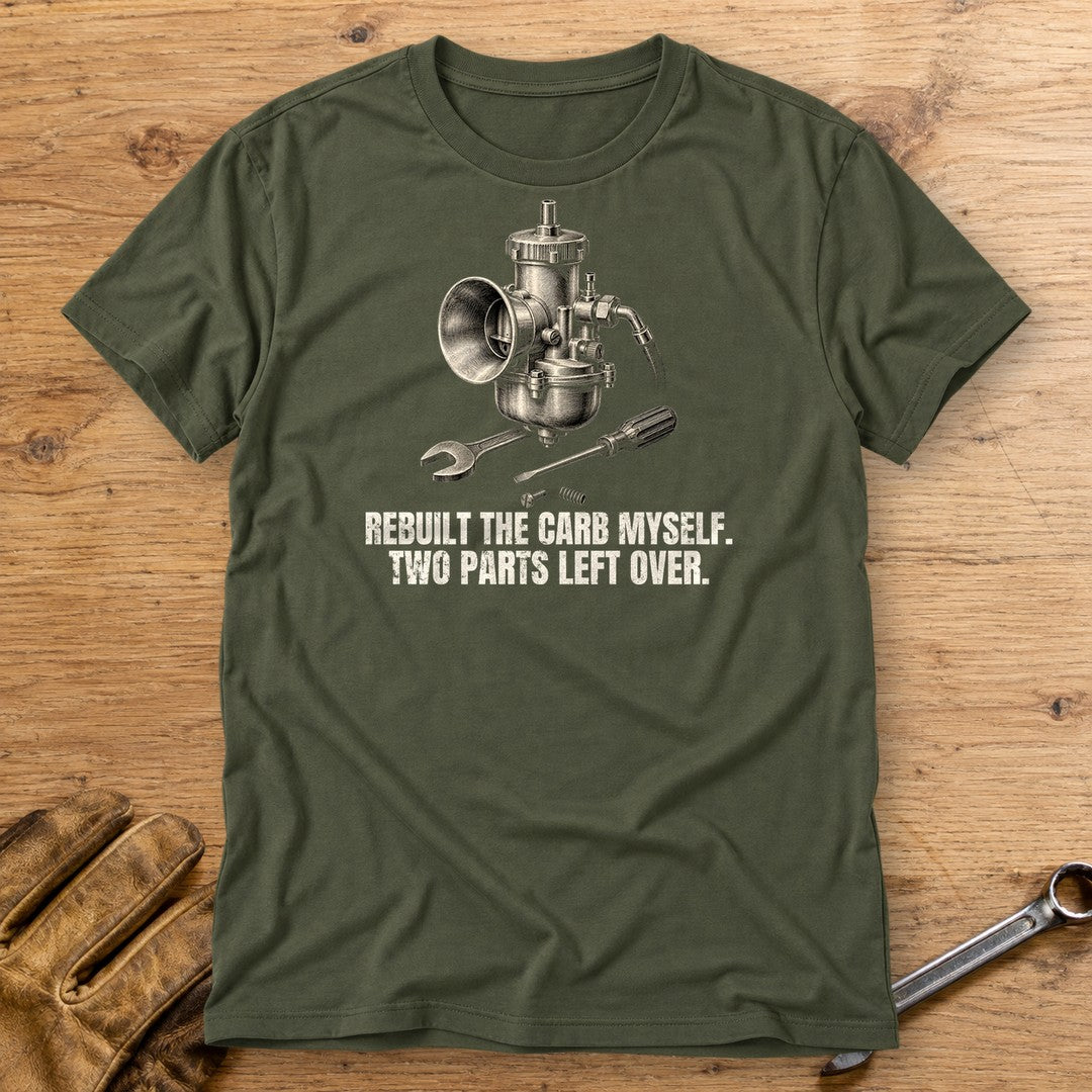 Two Parts Left Over T-Shirt - Military Green - bench
