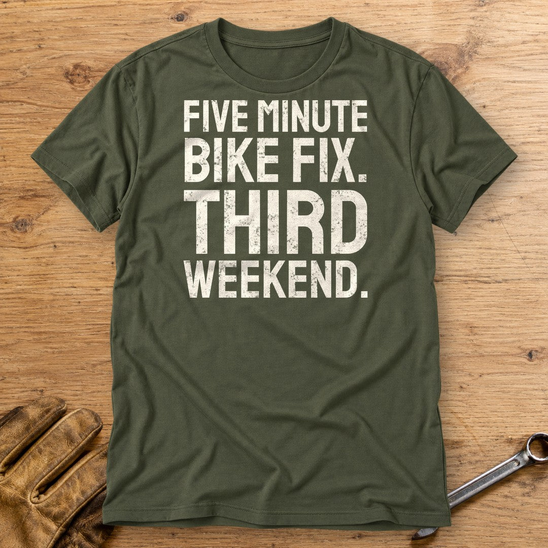 Five Minute Fix T-Shirt - Military Green - bench