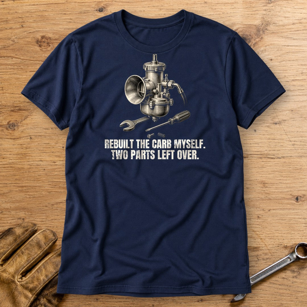 Two Parts Left Over T-Shirt - Navy - bench