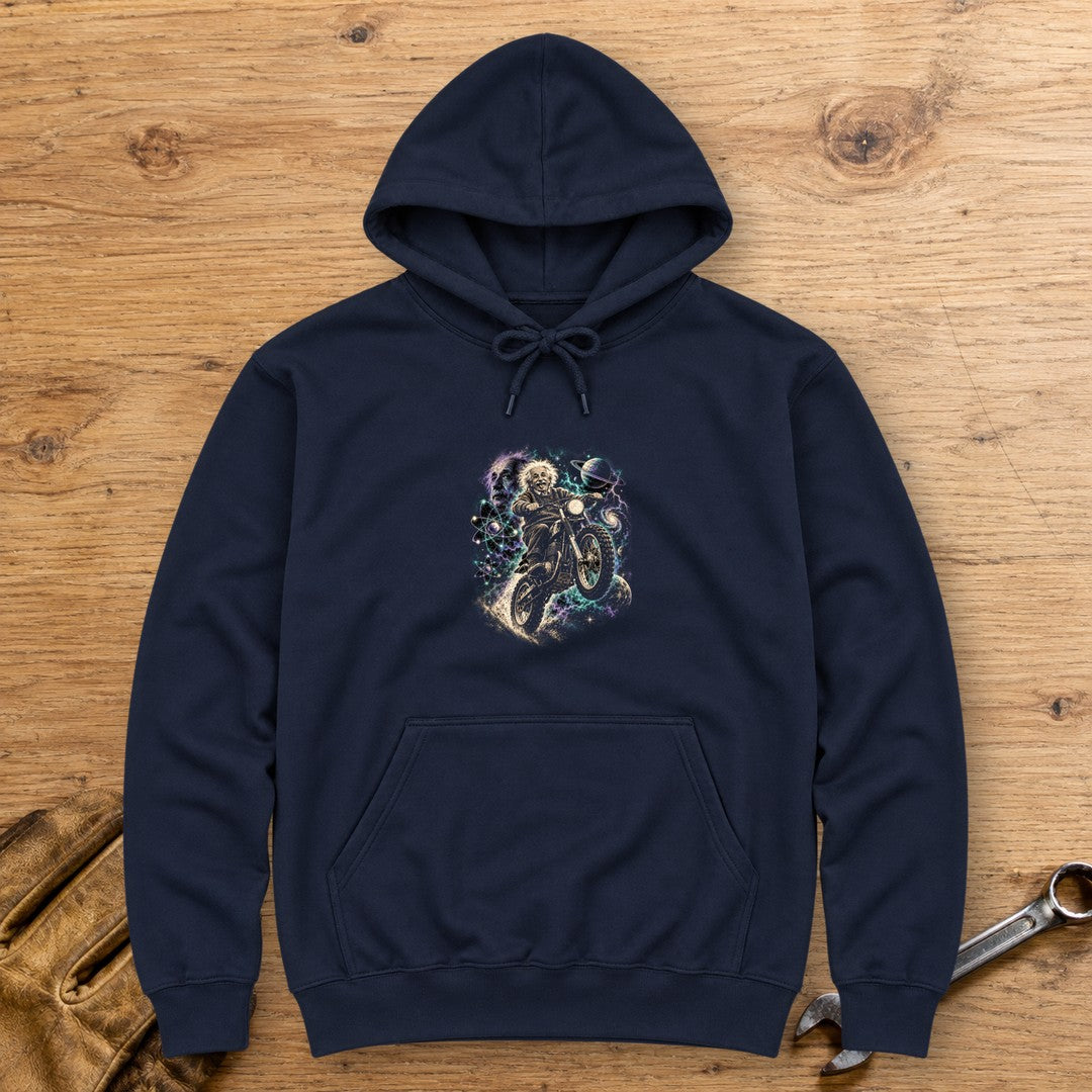 Albert Einstein Space Scrambler Hoodie - Navy - bench