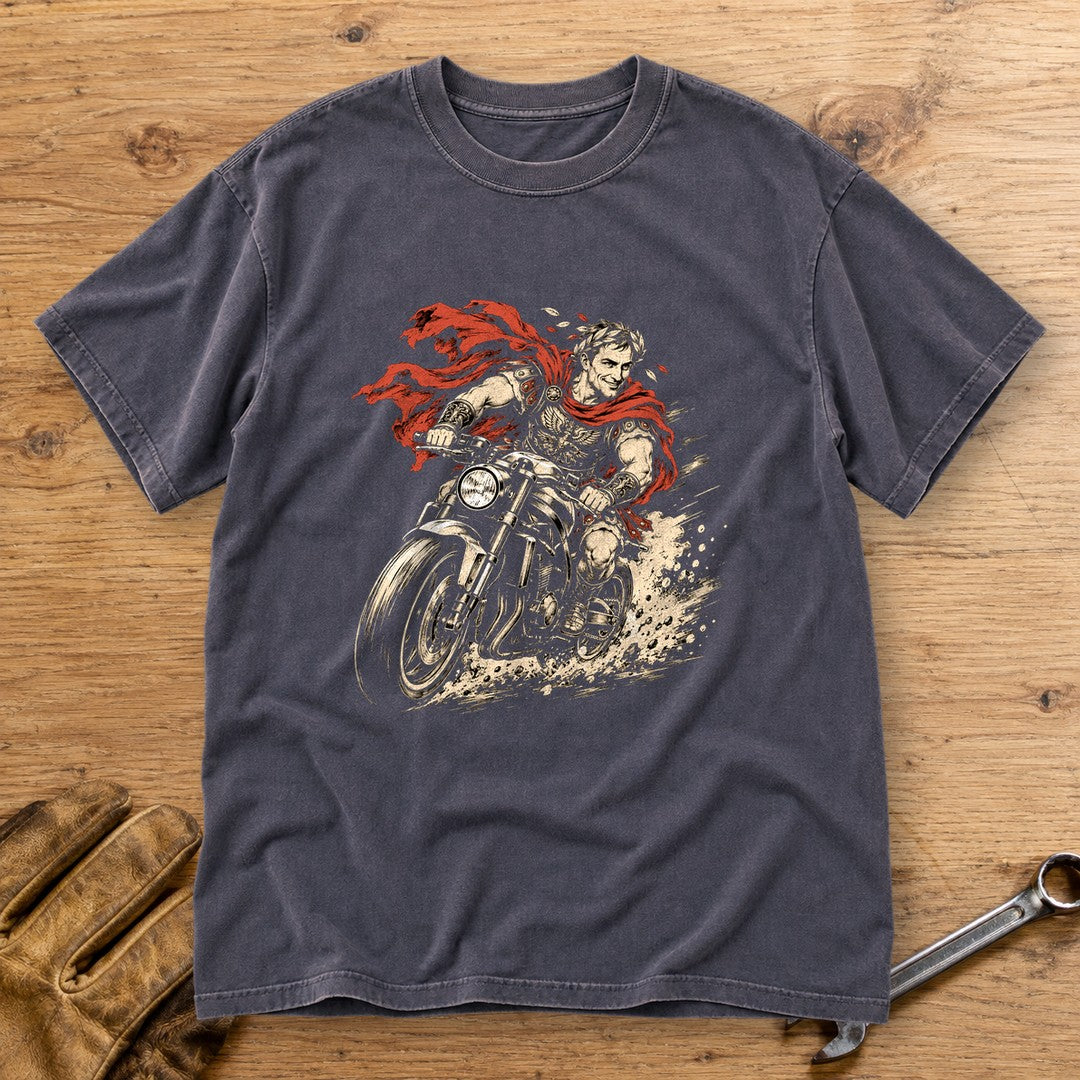 Julius Caesar Rides Premium T-Shirt - Navy - bench