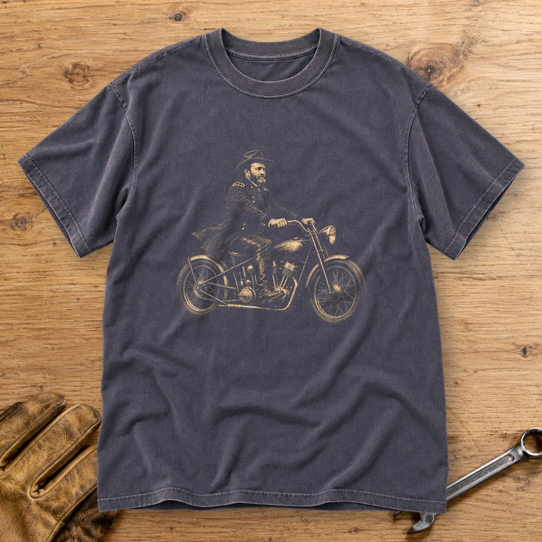 Ulysses S. Grant Bobber Premium T-Shirt - Navy - bench