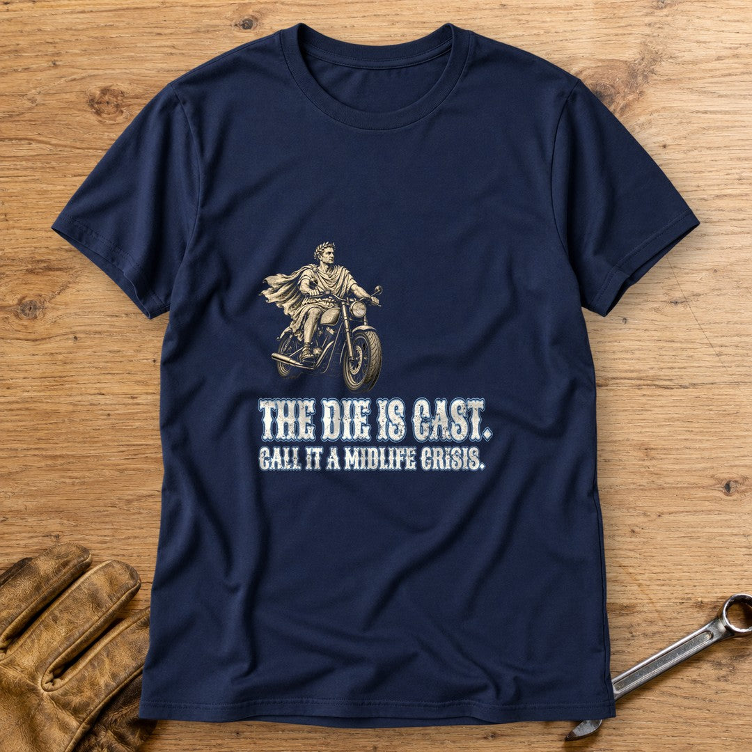 Julius Caesar The Die Is Cast T-Shirt - Navy - bench