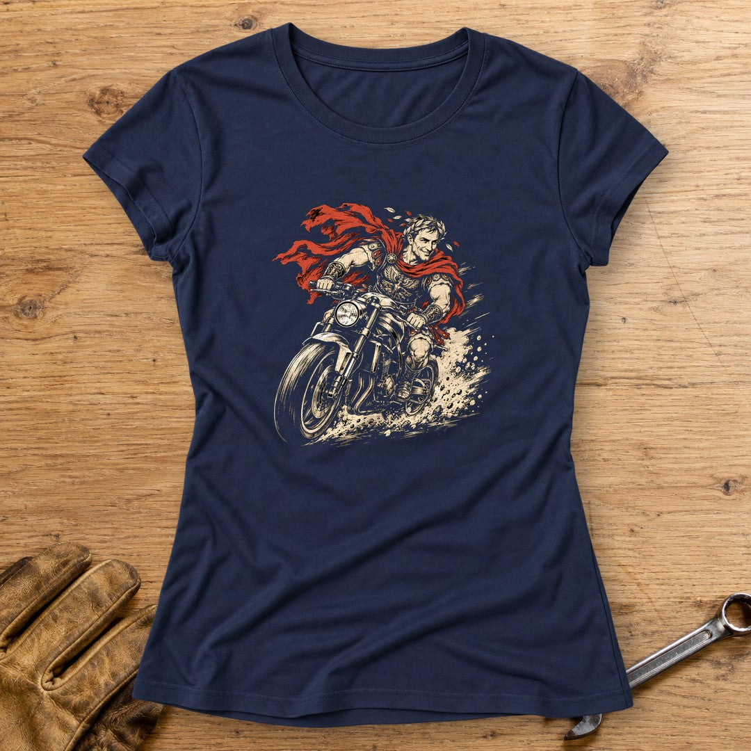 Julius Caesar Rides Women's T-Shirt - Navy - bench
