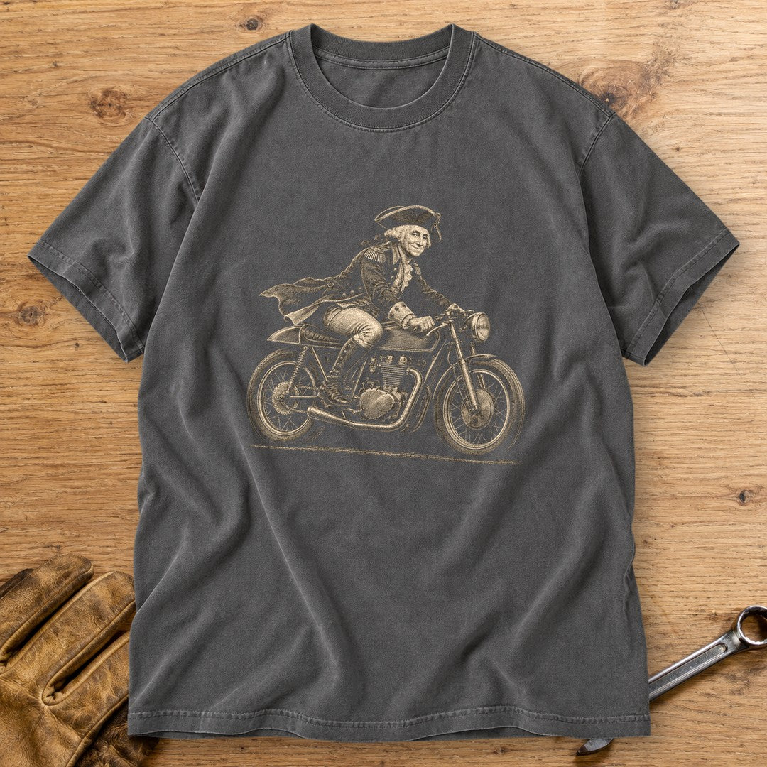 George Washington Cafe Racer Premium T-Shirt - Pepper - bench