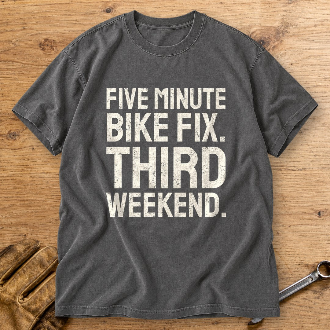 Five Minute Fix Premium T-Shirt - Pepper - bench
