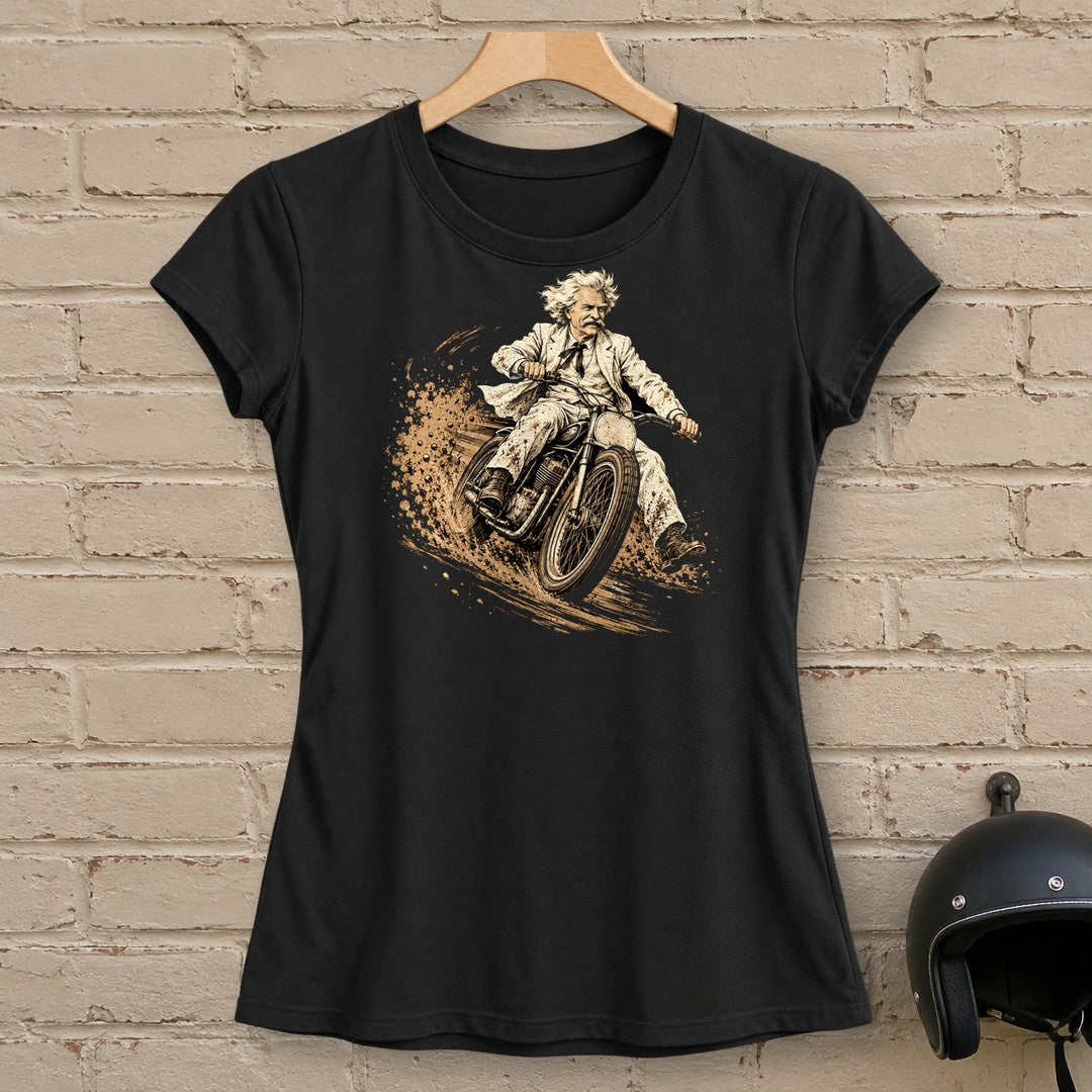 Mark Twain Dirt Track Women's T-Shirt - Black - brick