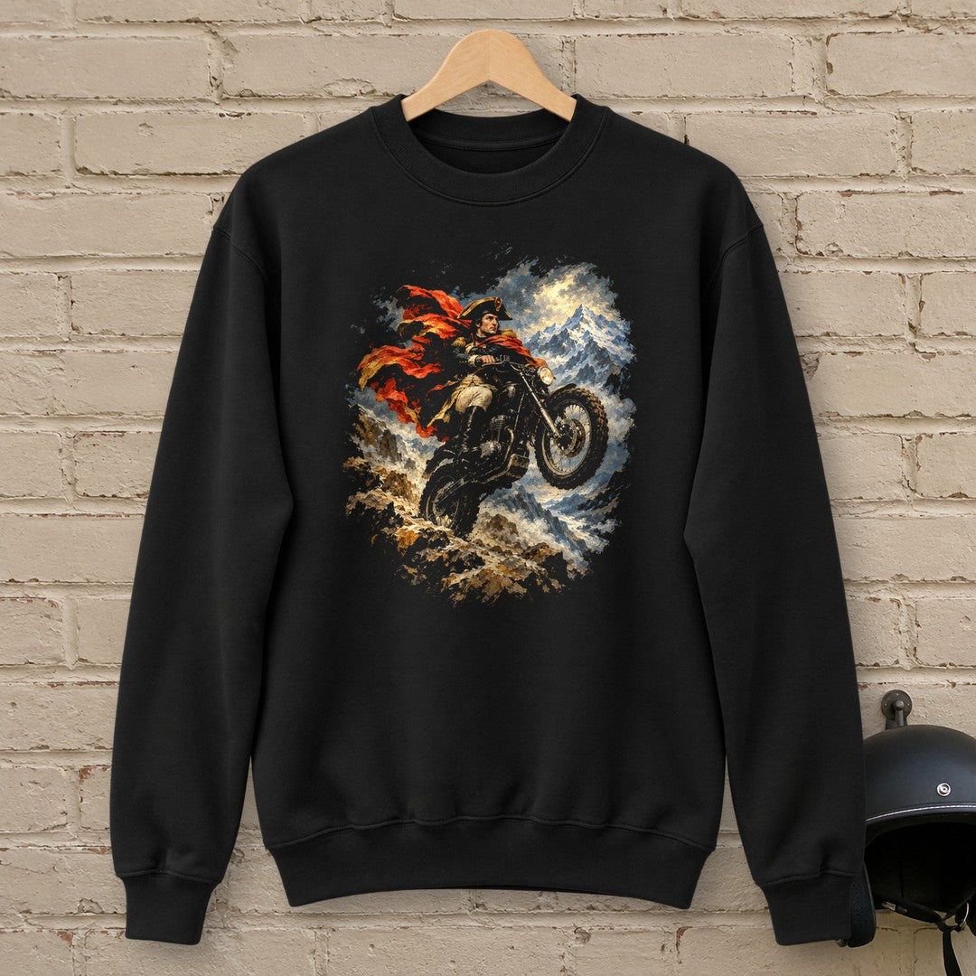 Napoleon Bonaparte Alpine Wheelie Crewneck Sweatshirt - Black - brick