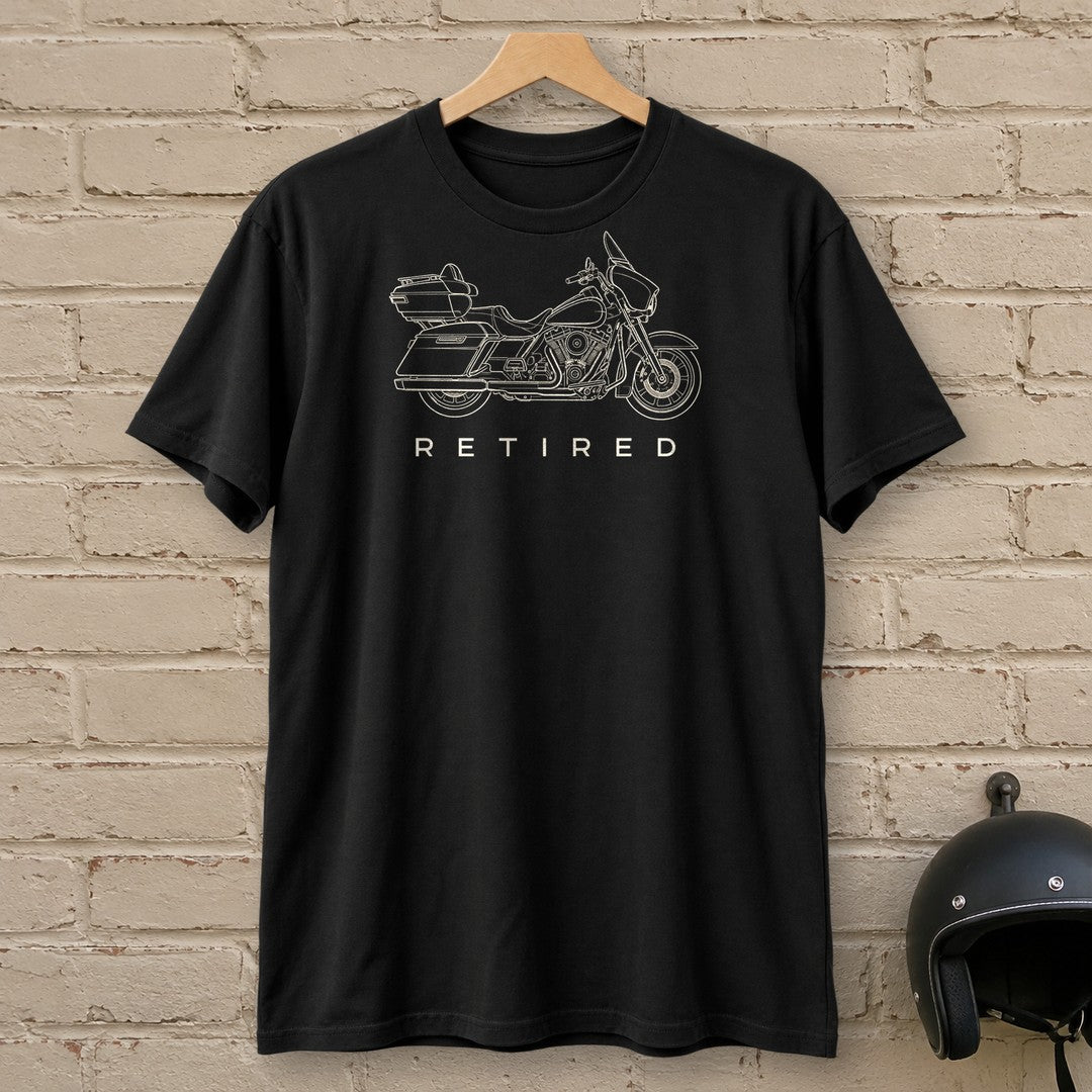 Retired Rider T-Shirt - Black - brick