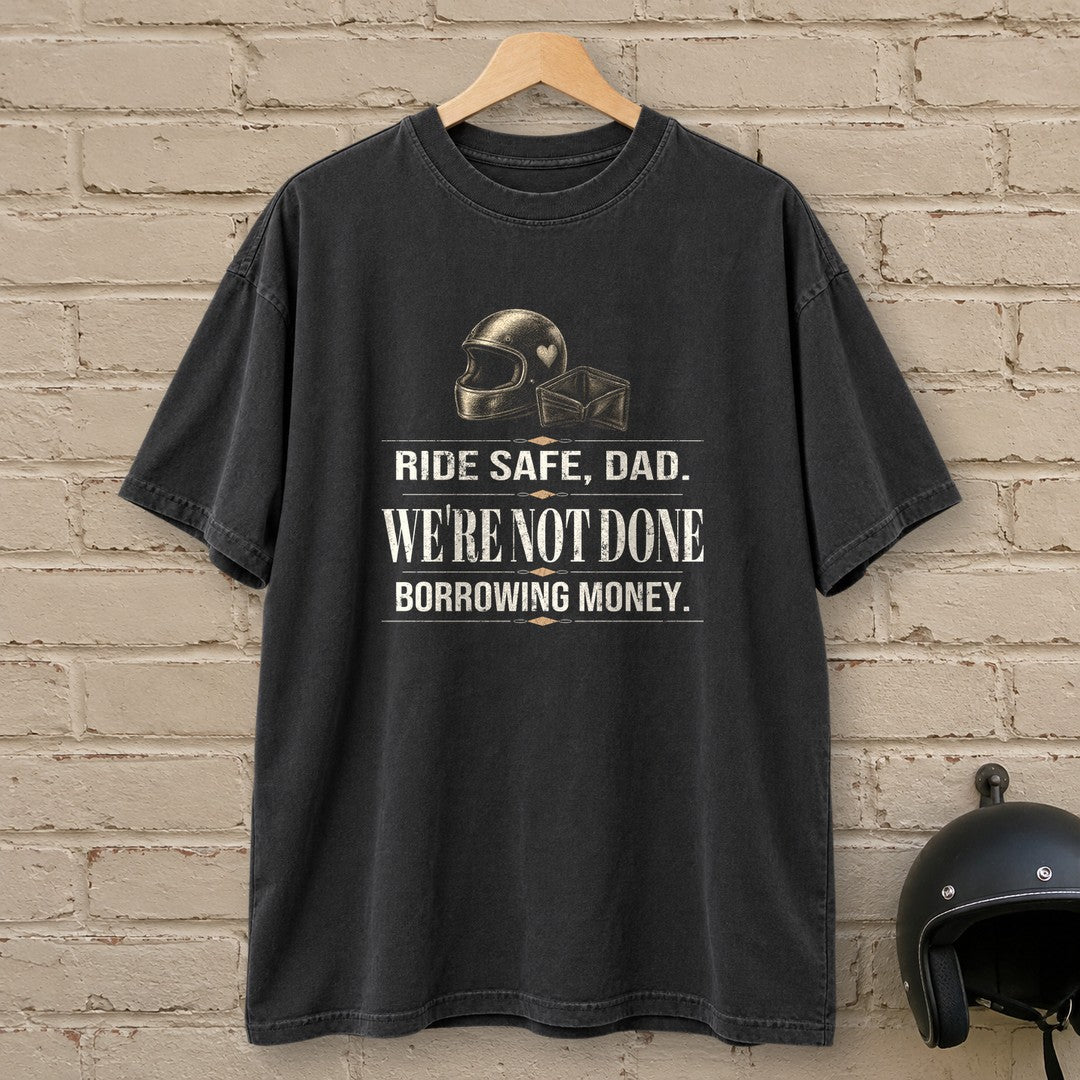 Ride Safe Dad Premium T-Shirt - Black - brick