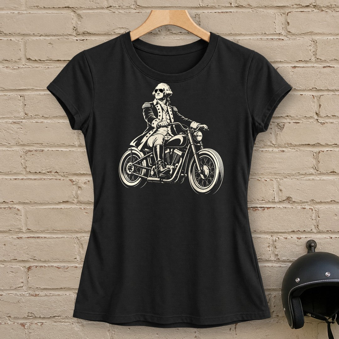 George Washington Bobber Shades Women's T-Shirt - Black - brick