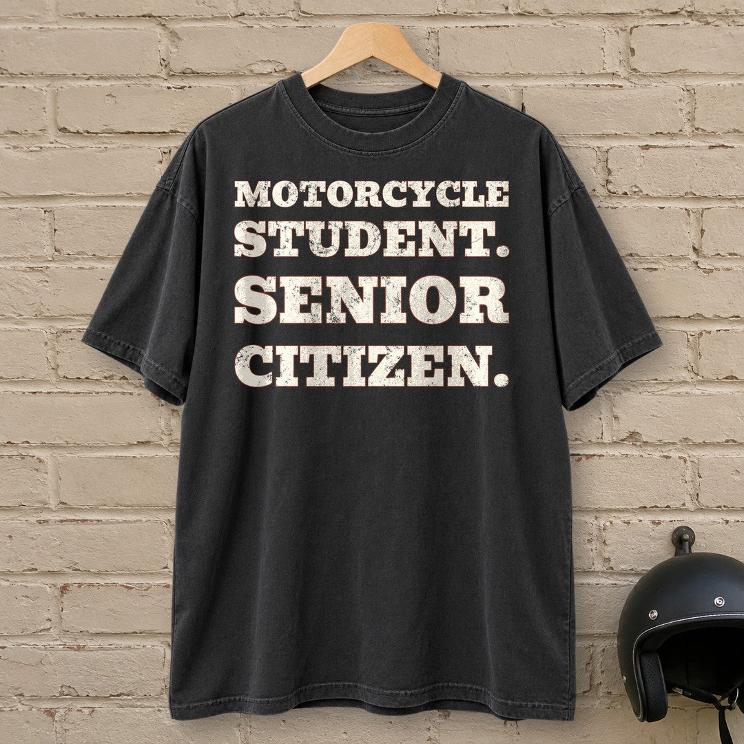 Motorcycle Student Premium T-Shirt - Black - brick