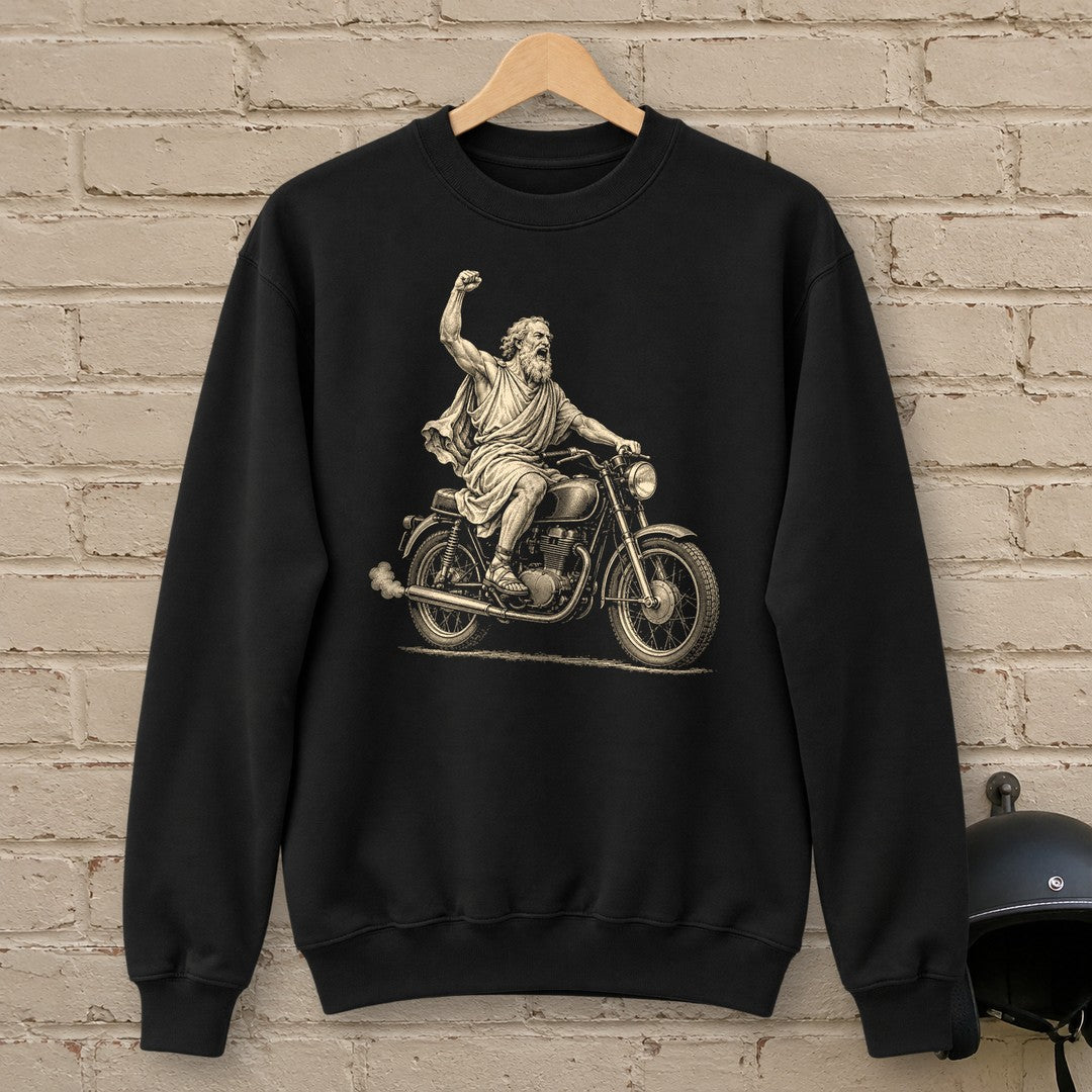 Archimedes Eureka Start Crewneck Sweatshirt - Black - brick