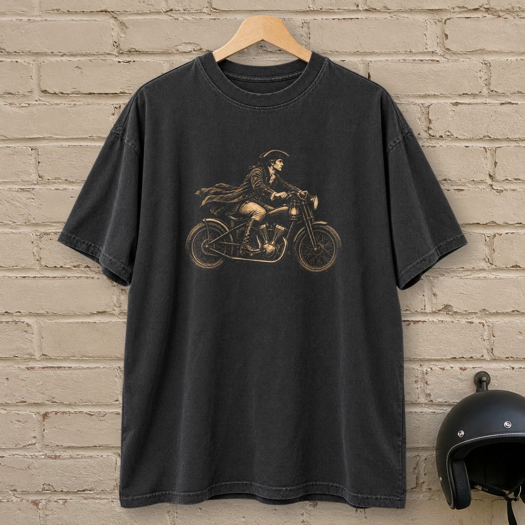 Paul Revere Midnight Ride Premium T-Shirt - Black - brick