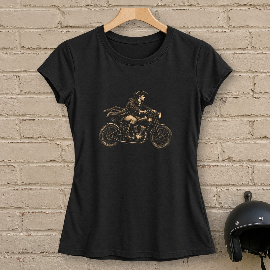 Paul Revere Midnight Ride Women's T-Shirt - Black - brick