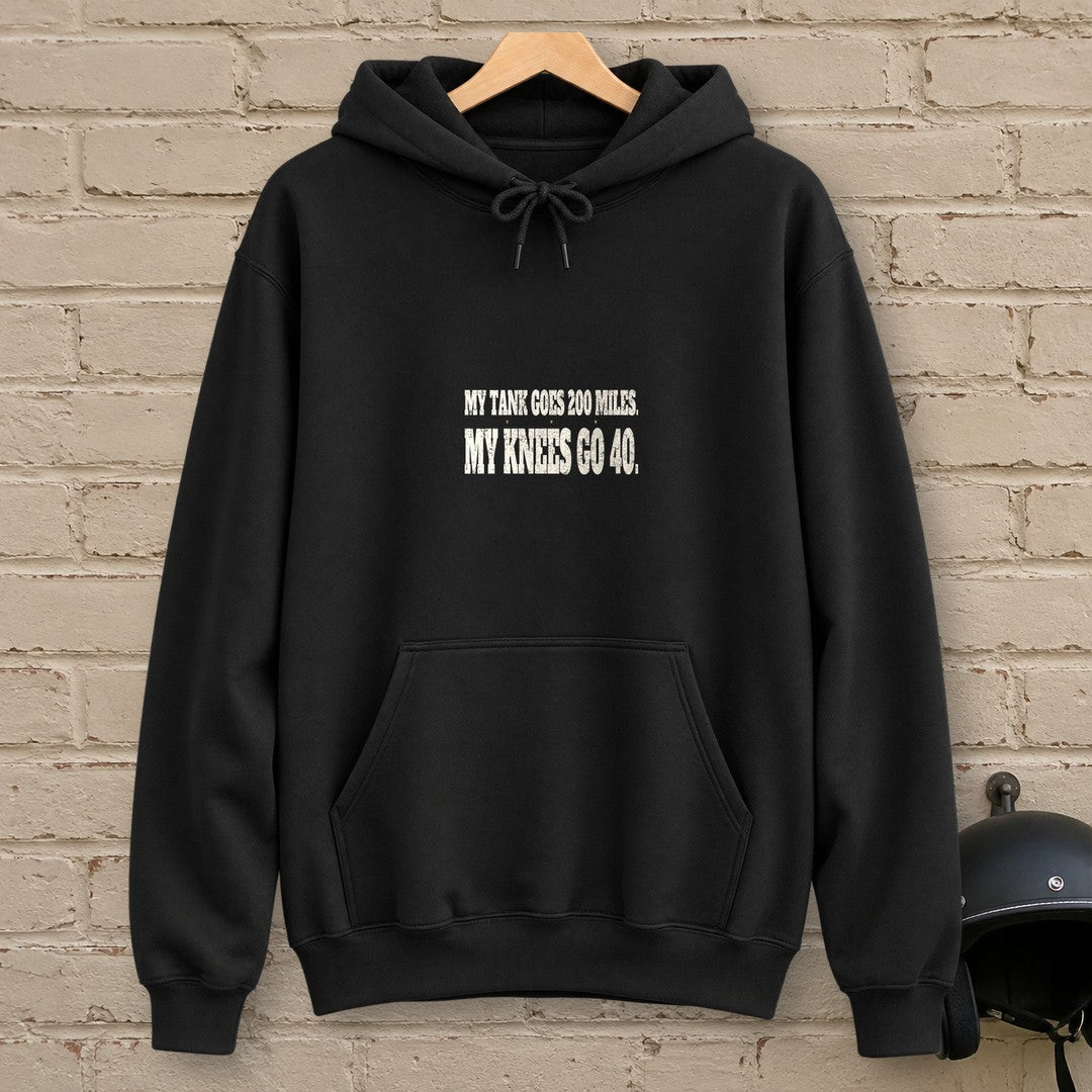 Knees Go Forty Hoodie - Black - brick