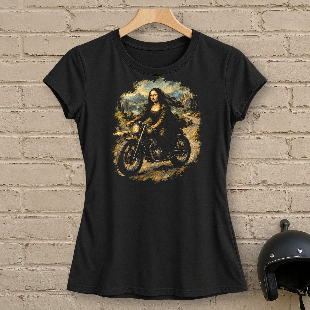 Mona Lisa Back Roads Women's T-Shirt - Black - brick