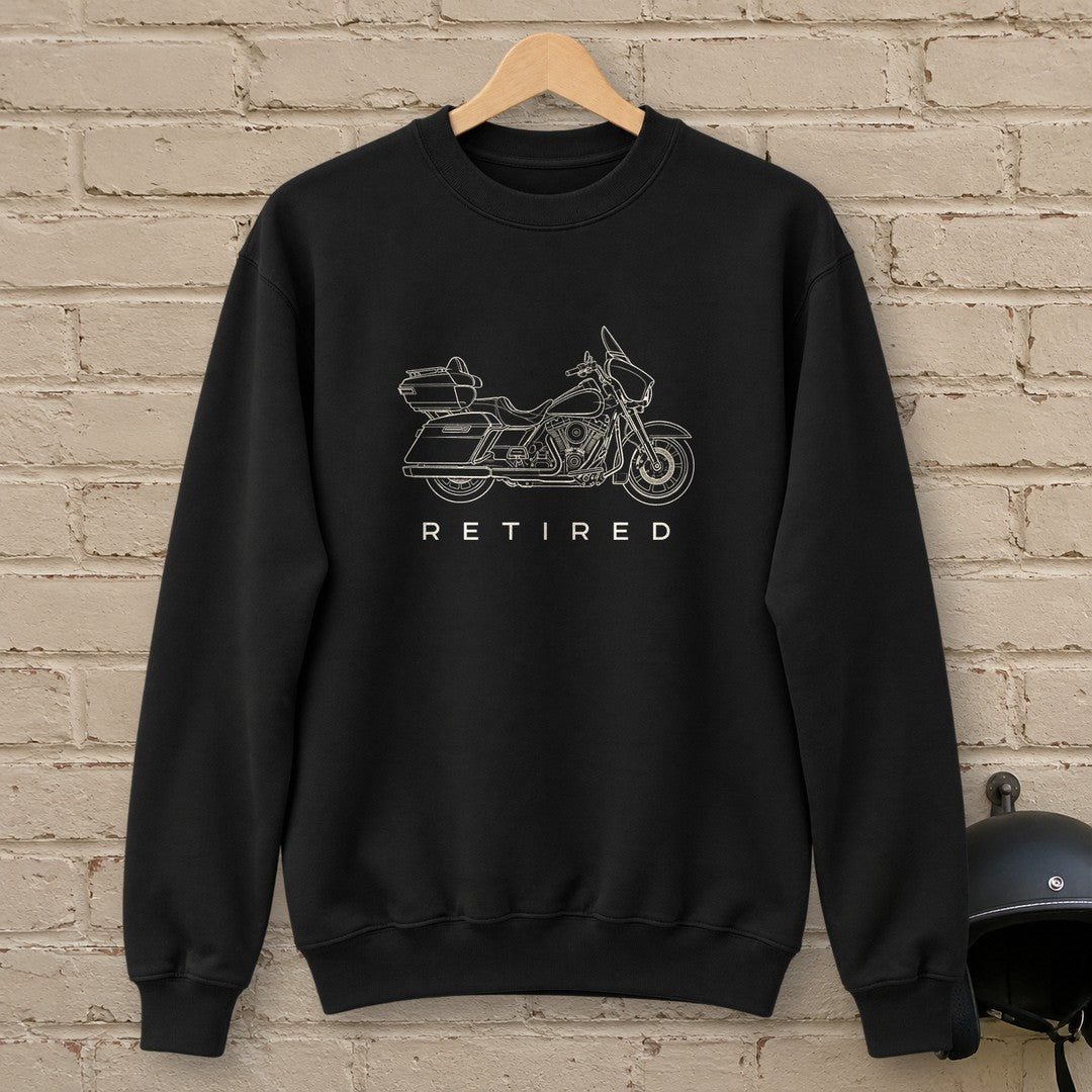 Retired Rider Crewneck Sweatshirt - Black - brick