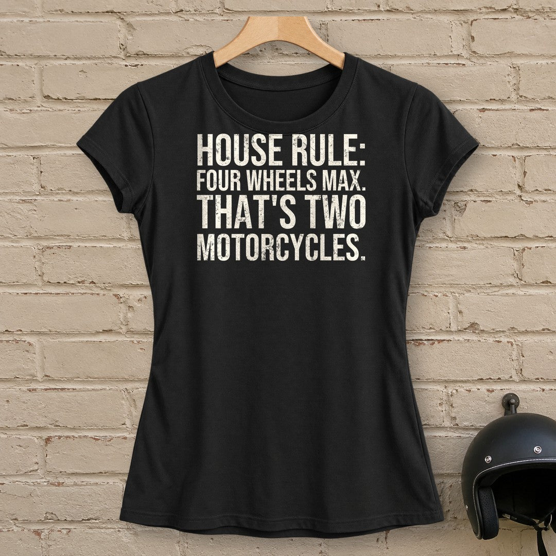 Four Wheels Max Women's T-Shirt - Black - brick