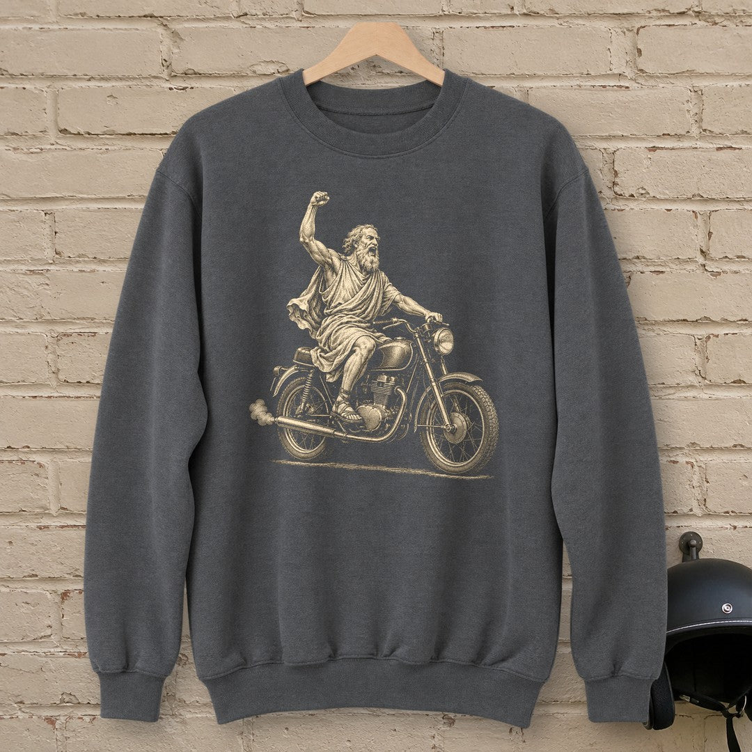 Archimedes Eureka Start Crewneck Sweatshirt - Charcoal - brick