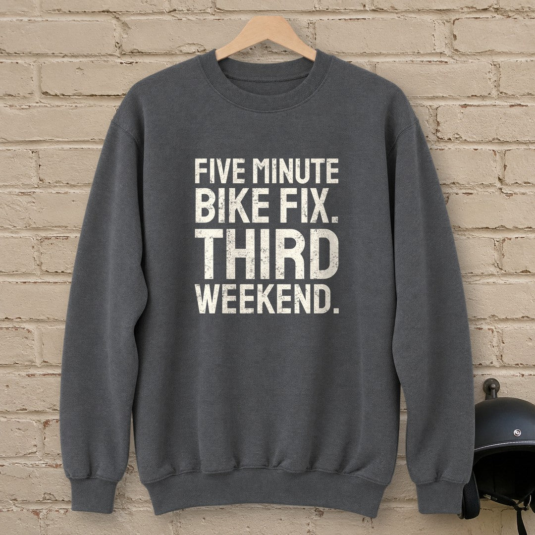 Five Minute Fix Crewneck Sweatshirt - Charcoal - brick