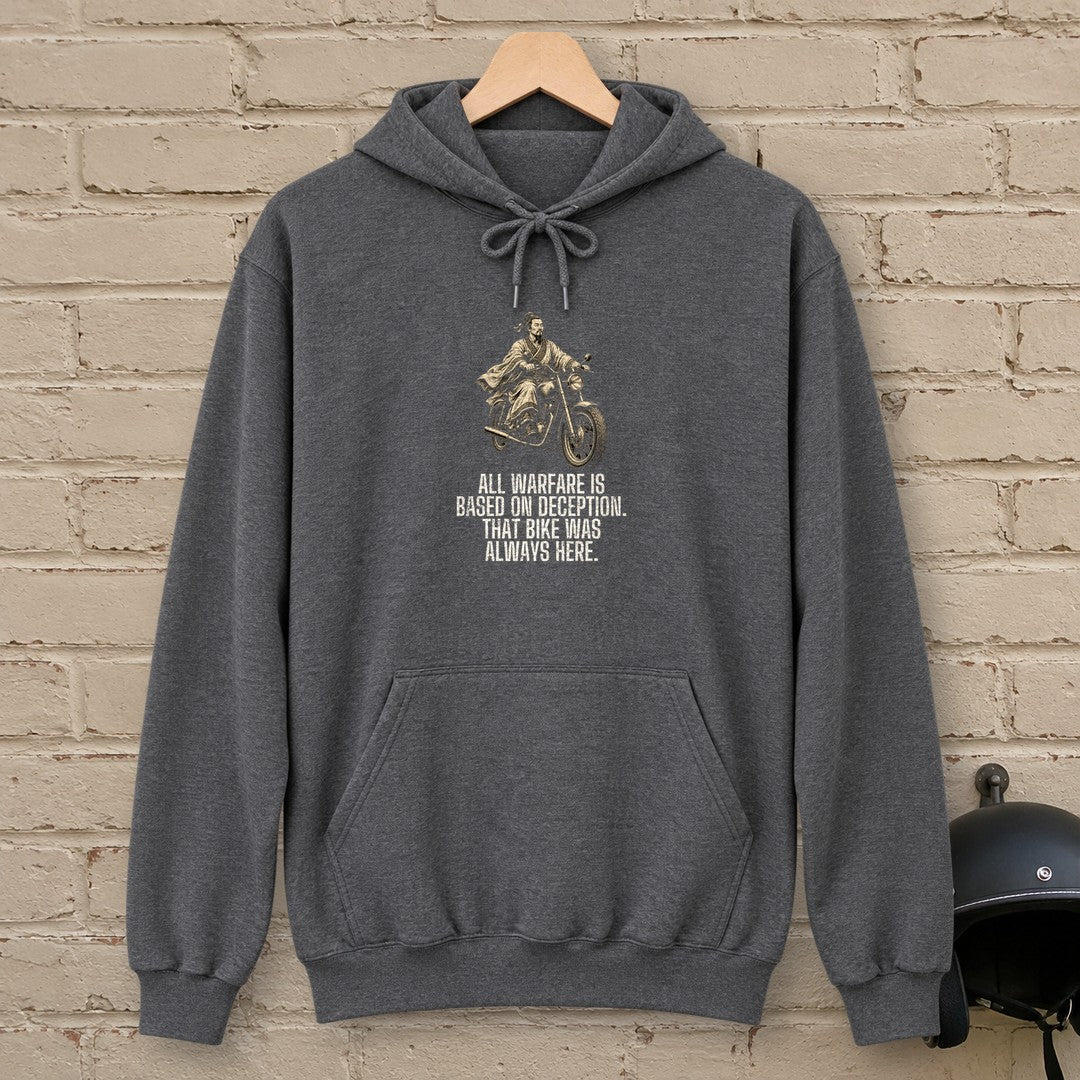 Sun Tzu Always Here Hoodie - Dark Heather - brick