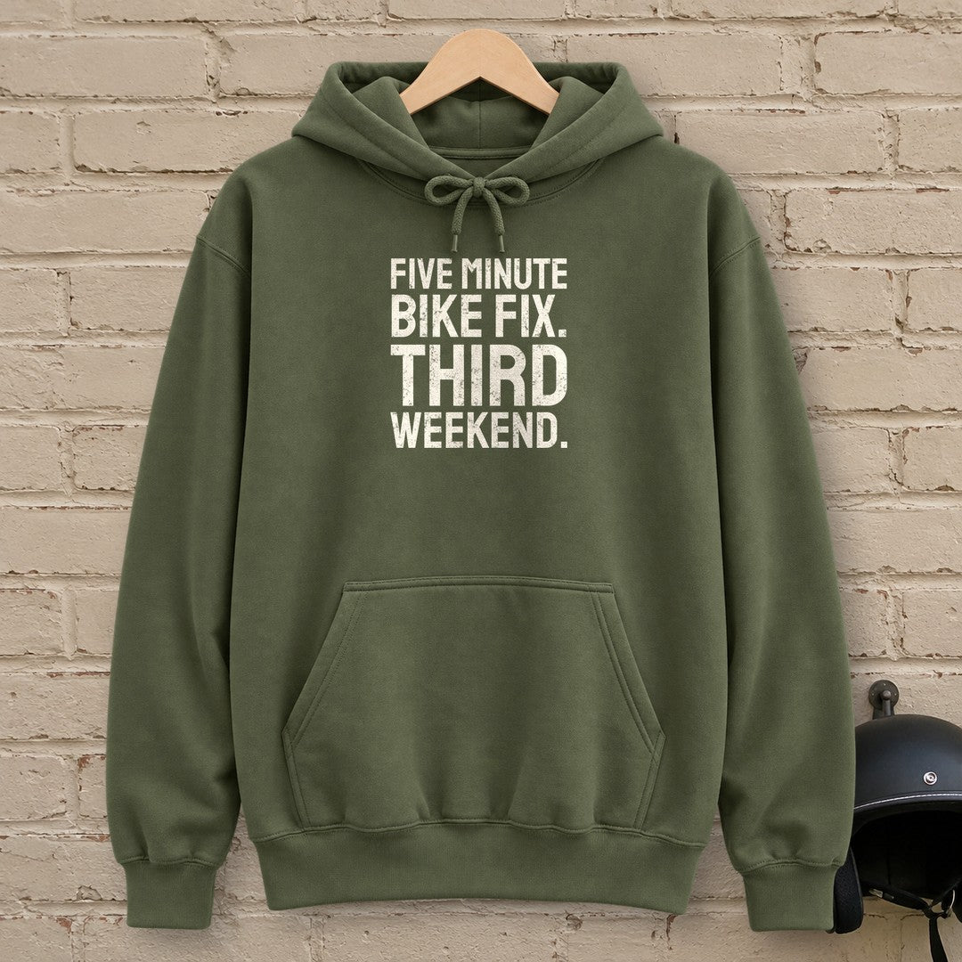 Five Minute Fix Hoodie - Military Green - brick